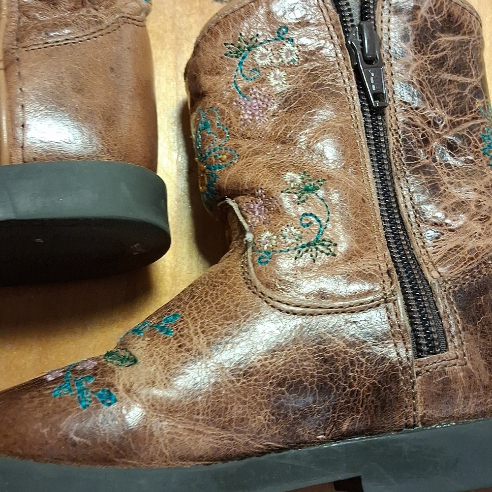 Shyanne Kids Floral Boots Size 7 Toddler - Picture 4 of 10
